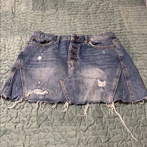 Free people denim skirt